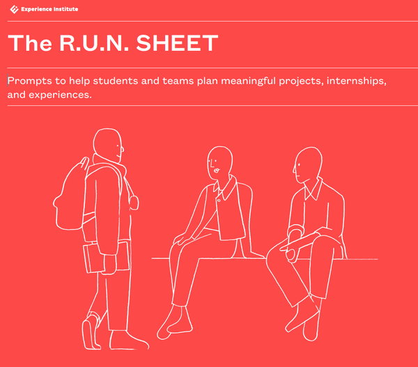 RUN: A Tool for Designing Great Internships & Projects – Experience ...
